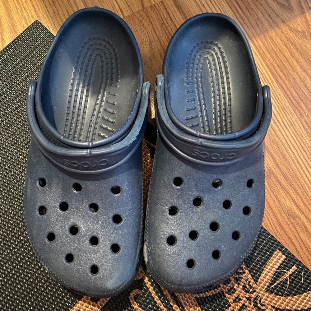 Navy blue crocs